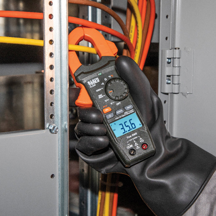 Digital Clamp Meter, AC Auto-Ranging 400 Amp with Temp