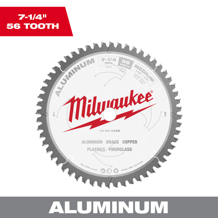 7-1/4 in. Aluminum Cutting Circular Saw Blade