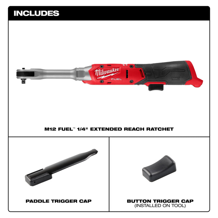 M12 FUEL™ 1/4" Extended Reach Ratchet