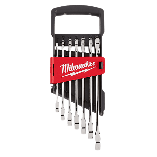 7pc Ratcheting Combination Wrench Set - Metric