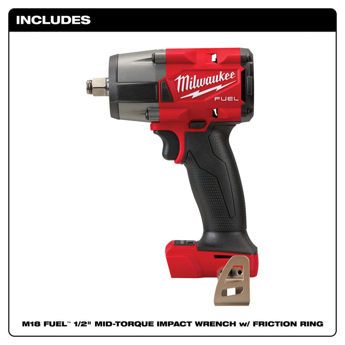 M18 FUEL™ 1/2 Mid-Torque Impact Wrench w/ Friction Ring