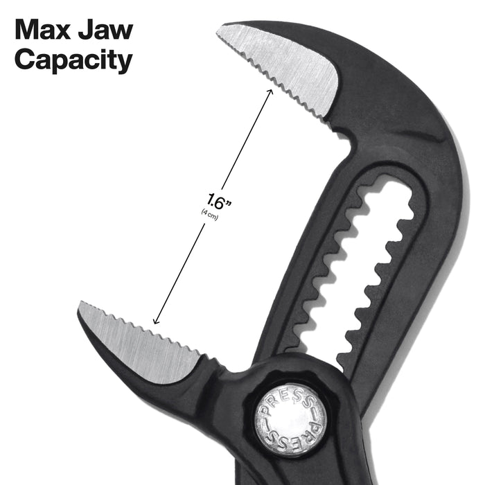 Straight Jaw Quick-Adjust Pump Pliers, 7-Inch