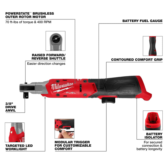M12 FUEL™ 3/8" Ratchet