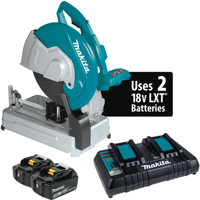 36V (18V X2) LXT® Brushless 14" Cut‑Off Saw Kit (5.0Ah)