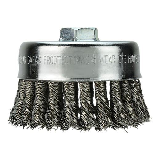4 in. Carbon Steel Crimped Wire Cup Brush