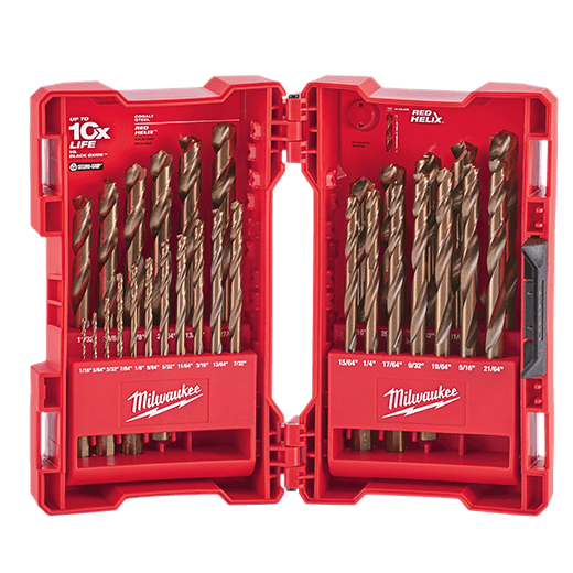 RED HELIX™ Cobalt Drill Bit Set – 29PC