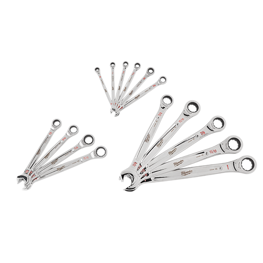 15pc Ratcheting Combination Wrench Set - SAE