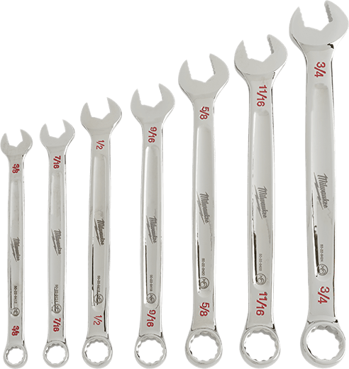 7-Piece Combination Wrench Set - SAE