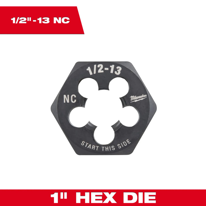 1/2"-13 NC 1-Inch Hex Threading Die