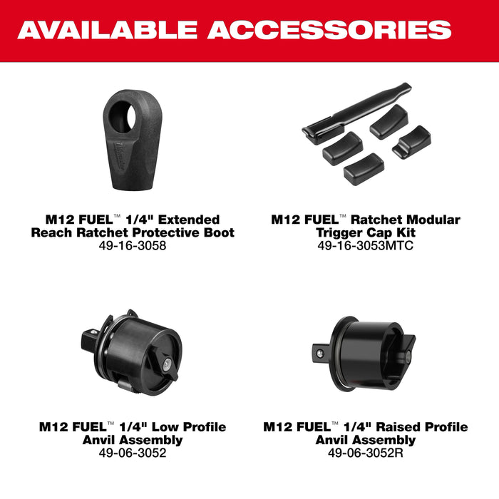 M12 FUEL™ 1/4" Extended Reach Ratchet