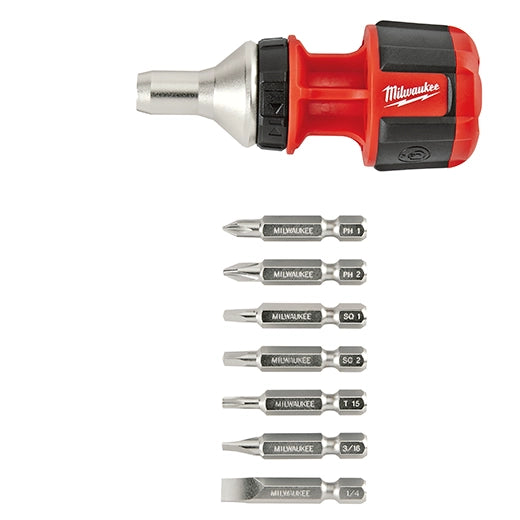 Compact 8IN1 Ratchet Multi Bit Driver
