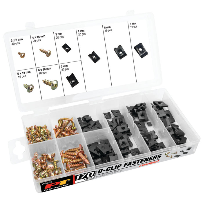 170 pc. U-Clip Fastener Assortment