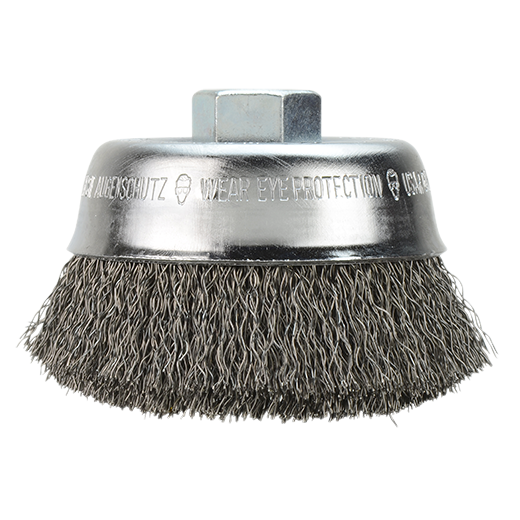 4 in. Carbon Steel Crimped Wire Cup Brush