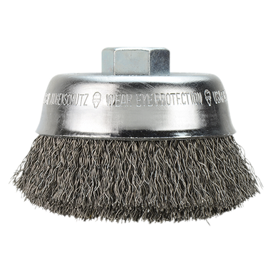 4 in. Carbon Steel Crimped Wire Cup Brush
