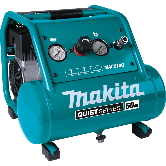 Quiet Series 1 HP, 2 Gallon, Oil‑Free, Electric Air Compressor