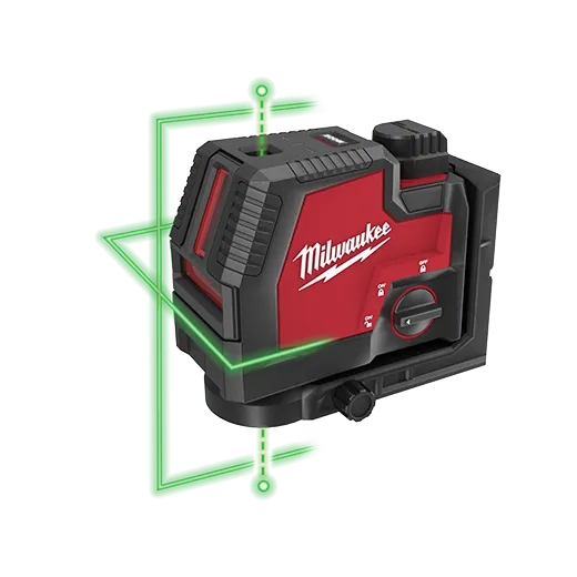 USB Rechargeable Green Cross Line & Plumb Points Laser