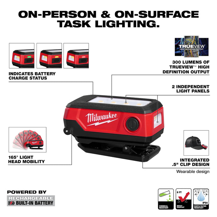 Milwaukee® Rechargeable Clip Light