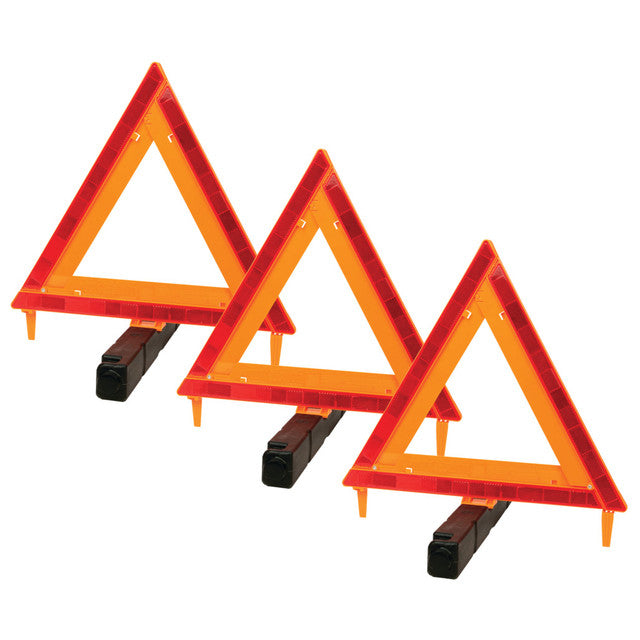 3 pk. Emergency DOT Warning Triangle
