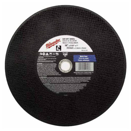 9" x 3/32" x 7/8" Cut-Off Wheel (Type 1)