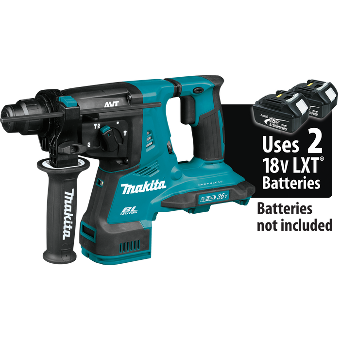 36V (18V X2) LXT® Brushless 1‑1/8" SDS‑PLUS AVT® Rotary Hammer, Tool Only