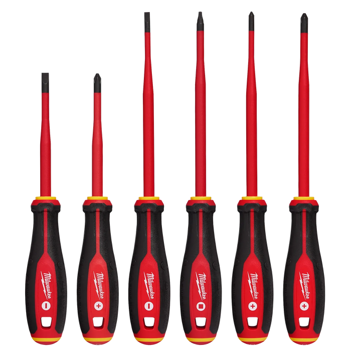 6pc 1000V Insulated Slim Tip Screwdriver Set