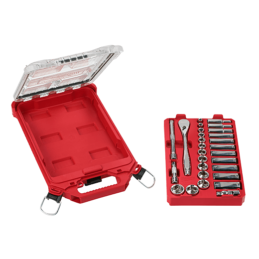 3/8" 28 Pc Ratchet & Socket Set with PACKOUT™ Organizer