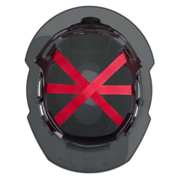 BOLT™ Gray Full Brim Hard Hat w/6pt Ratcheting Suspension (USA) - Type 1, Class E