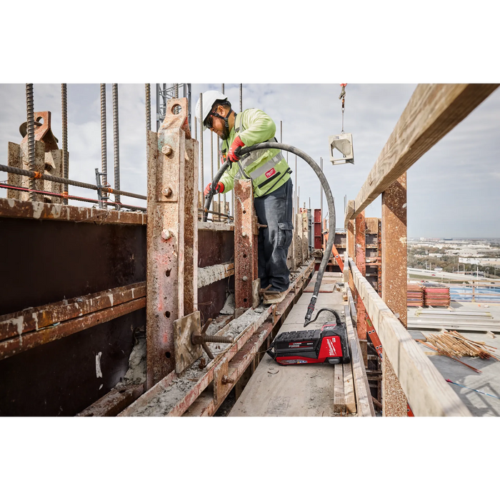 MX FUEL™ High Cycle Concrete Vibrator 16' Whip w/ 1.75" Head