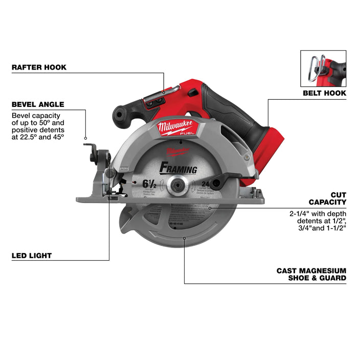 M18 FUEL 6-1/2" Circular Saw (Tool Only)