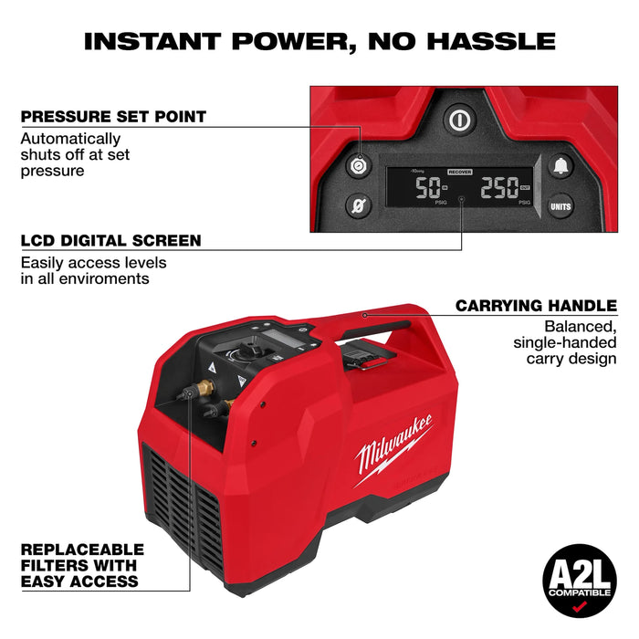 M18™ Brushless Refrigerant Recovery Machine