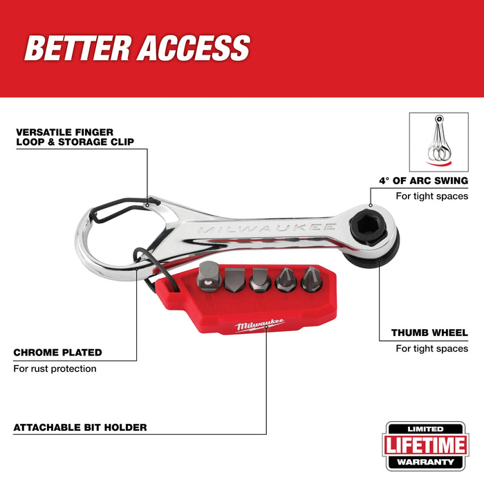 7-in-1 Multi-Bit Mini Ratchet