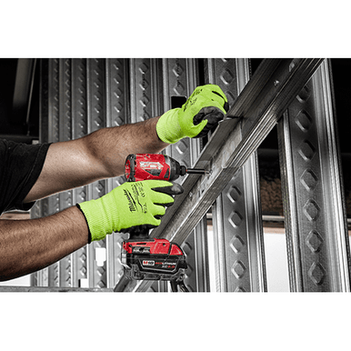12 Pair High Visibility Cut Level 3 Polyurethane Dipped Gloves - S