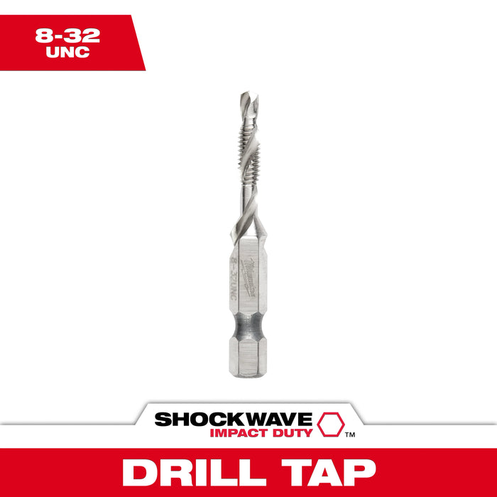 SHOCKWAVE™ Impact Duty 8-32 UNC Drill and Tap Bit