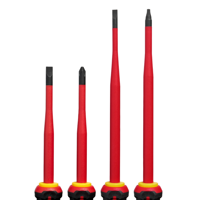 4pc 1000V Insulated Slim Tip Screwdriver Set