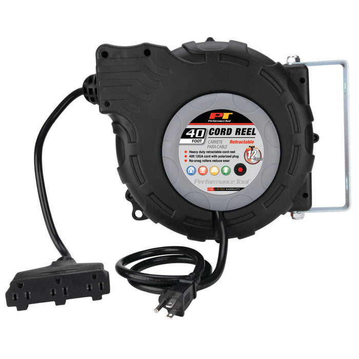 40' 12GA Retractable Cord Reel