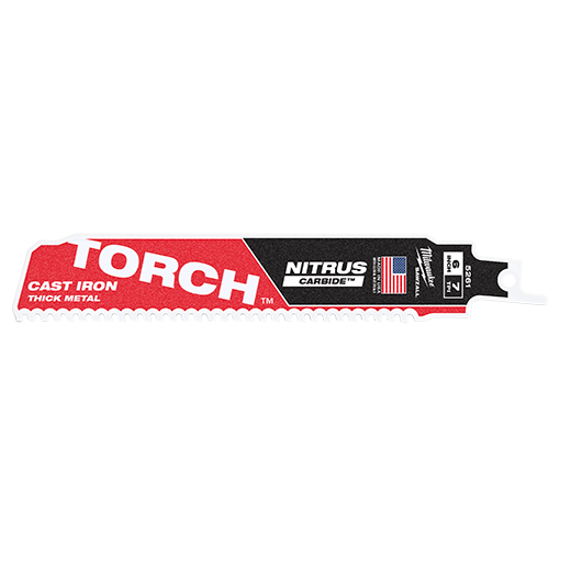 6" 8TPI TORCH™ with NITRUS™ Carbide for Cast Iron SAWZALL® Blade 1PK