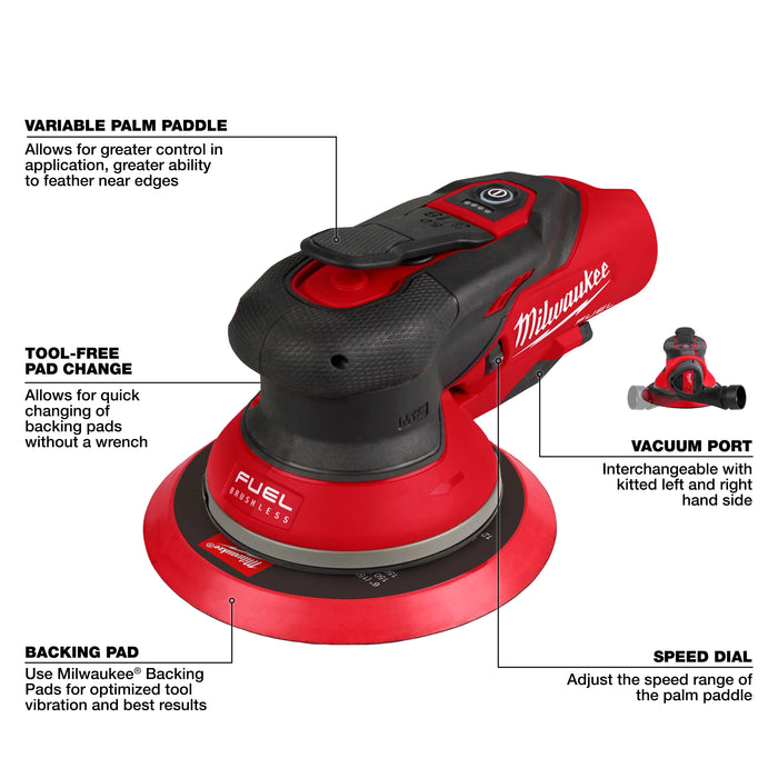 M12 FUEL™ 6" Random Orbital Sander (3/16")