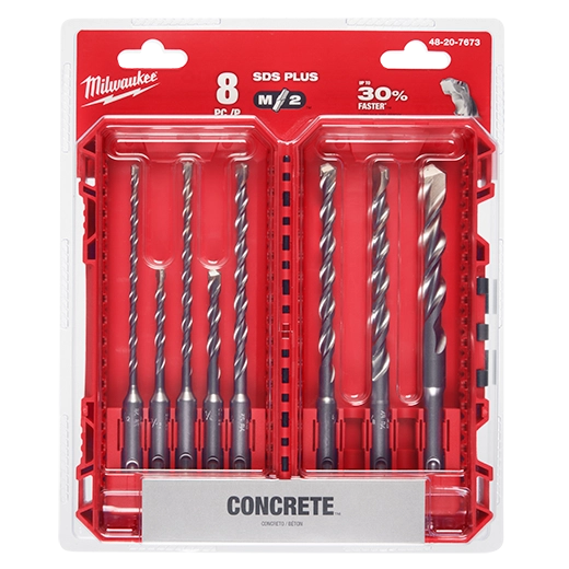 8pc. SDS Plus M/2™ 2-Cutter Drill Bit Kit