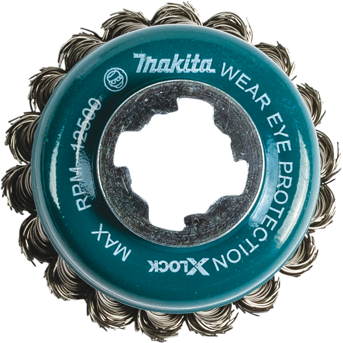 X‑LOCK 3‑1/8" Stainless Steel Knot Wire Cup Brush