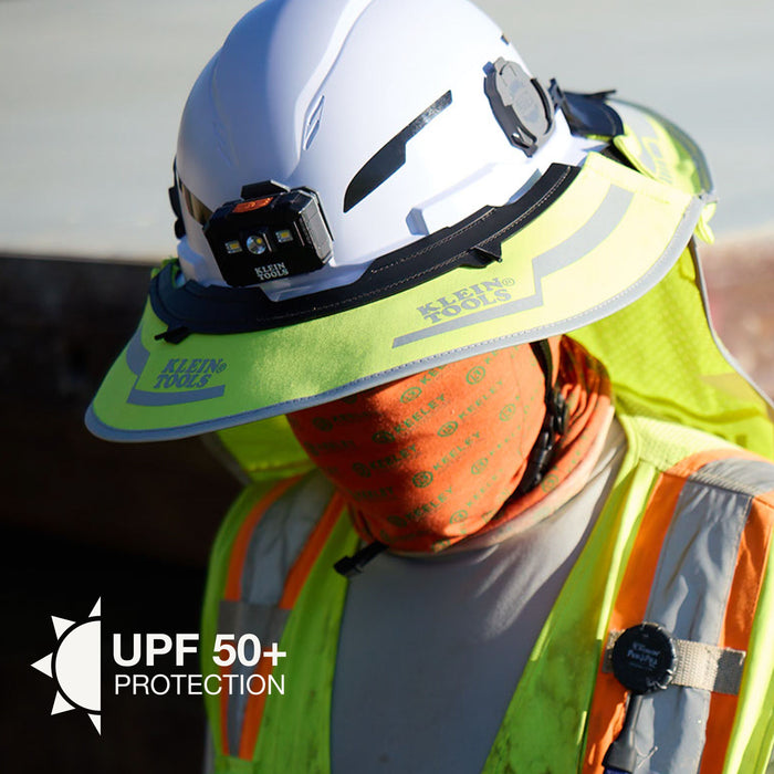 Flame-Resistant Full-Brim Sombrero, High-Visibility Yellow