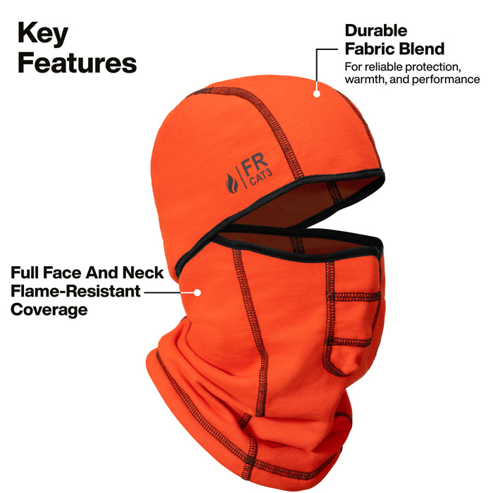 Flame-Resistant Balaclava, CAT 3, 33 Cal