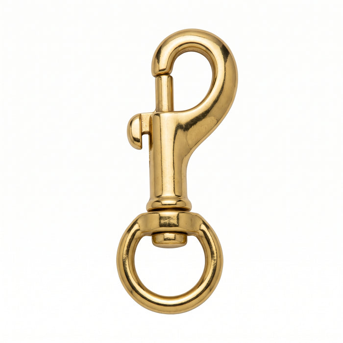 Hy-Ko KC174 Bolt Snap, 1-1/4 in L x 4-3/4 in W x 5-1/2 in H Dimensions, Brass
