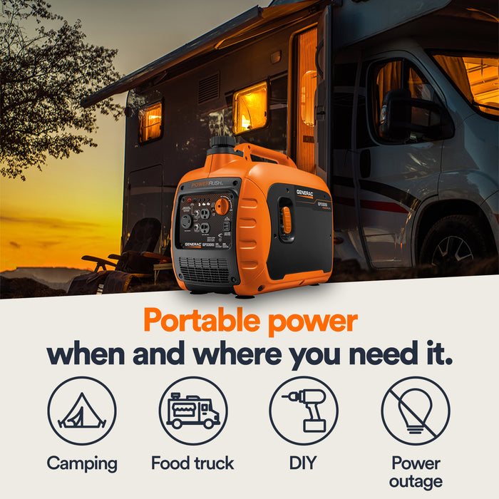 Generac 3300 Watt Portable Inverter Generator With COSENSE® Technology GENERAC