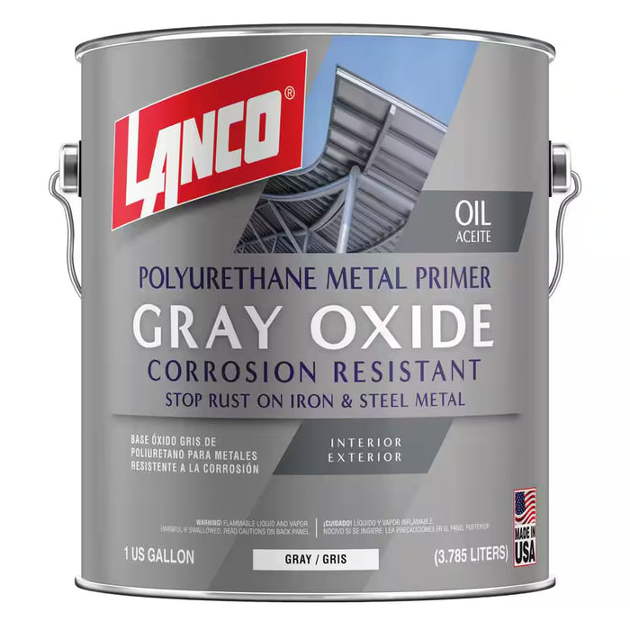 Oil-Gray Oxide 1 Gal. Gray Interior/Exterior Alkyd Metal Roof Primer