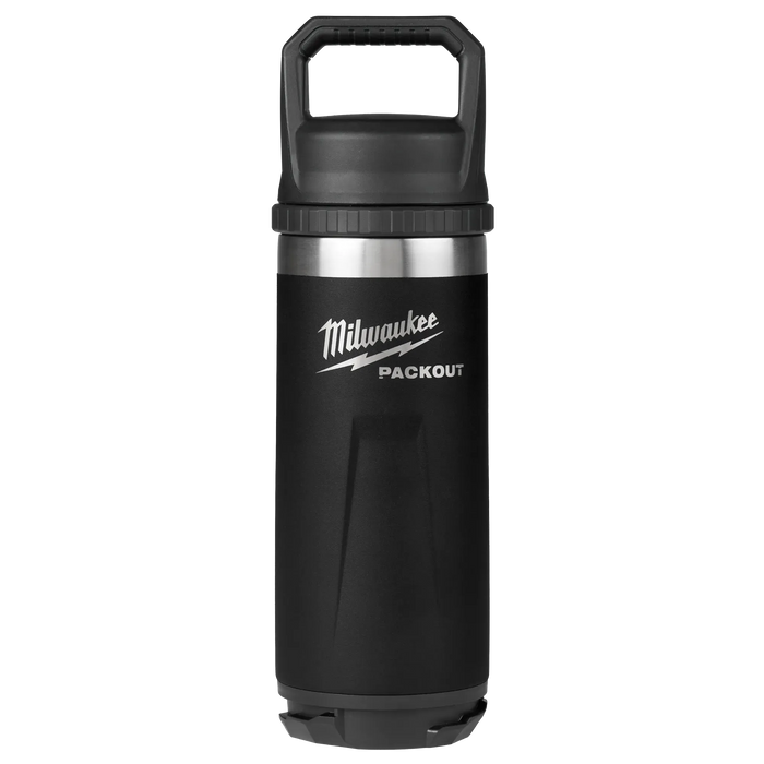 PACKOUT™ 18oz Insulated Bottle with Chug Lid (Black)