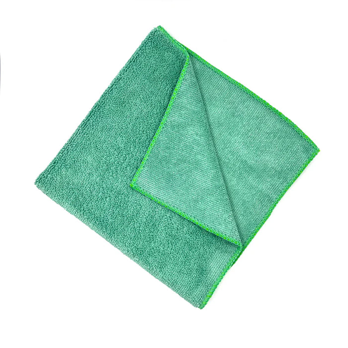 Green Professional Grade Microfiber Towel 16" X 16"