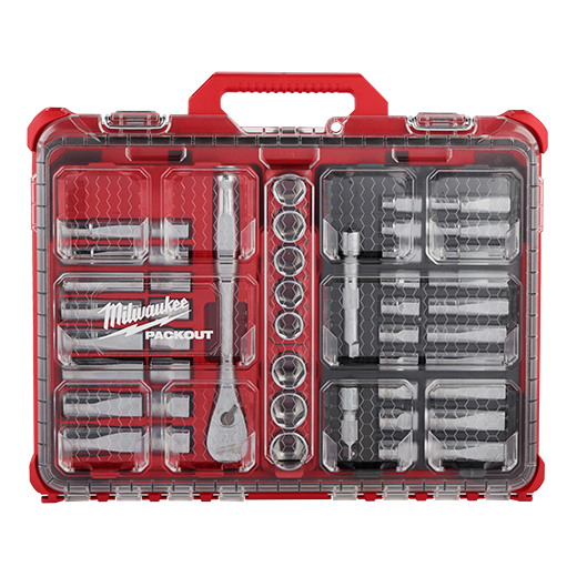 47pc 1/2" Drive Ratchet & Socket Set with PACKOUT™ Low-Profile Organizer