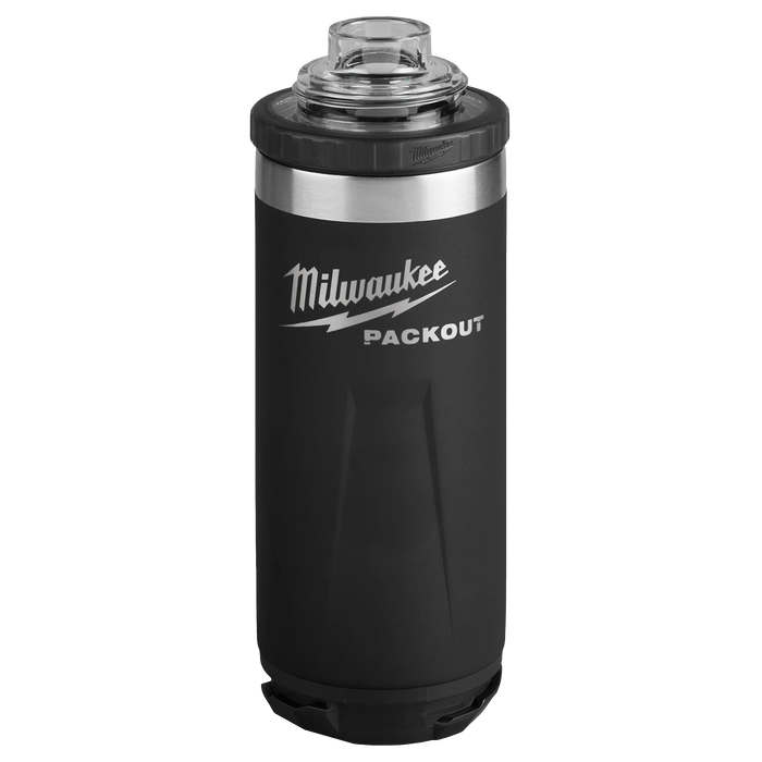 PACKOUT™ 18oz Insulated Bottle with Chug Lid (Black)