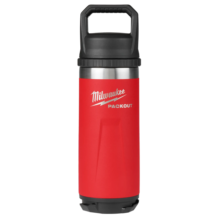 PACKOUT™ 18oz Insulated Bottle with Chug Lid (Red)