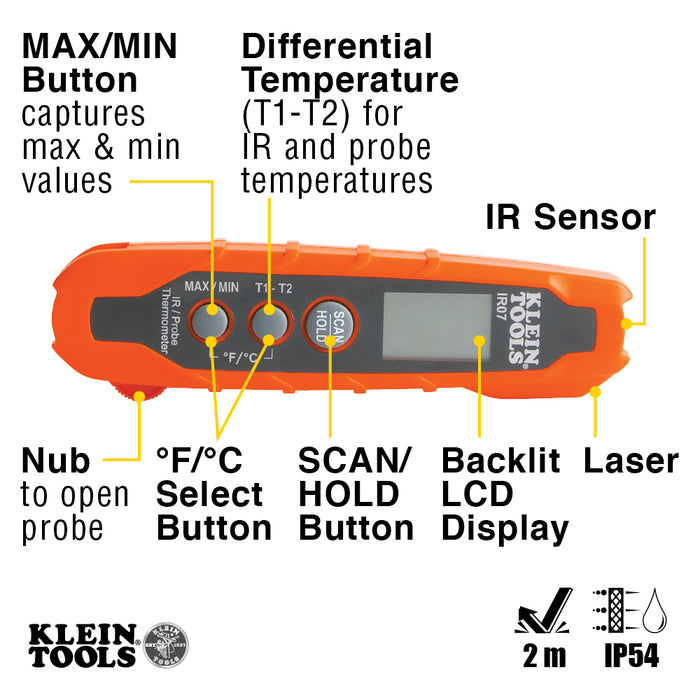 DUAL IR PROBE THERMOMETER